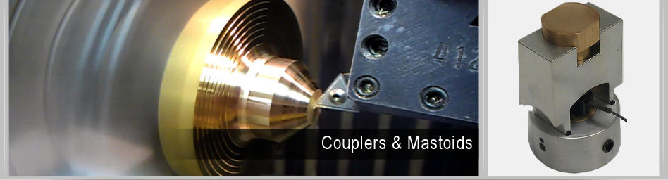 Acoustic couplers and mastoids